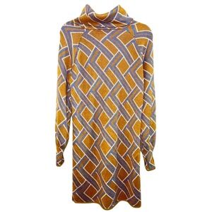 Forever 21 Gold turtle‎ neck sweater dress Size Small